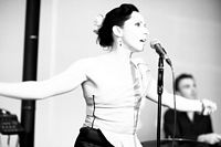 Libby Hammer snapped at a corporate gig by photographer Ben Riches