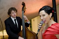 Bassist Nick Abbey and Libby snapped at a corporate function by photographer Christian Sprogoe in 2010