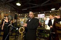 Libby Hammer Quintet performing at the Cossack Art Award 2010 (Troy Roberts on saxophone, Karl Florisson on bass)
